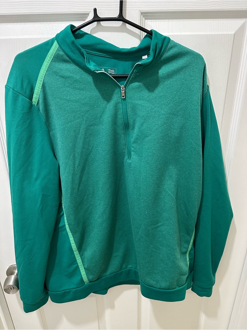 Adidas; Men’s Green Quarter-Zip; Size L